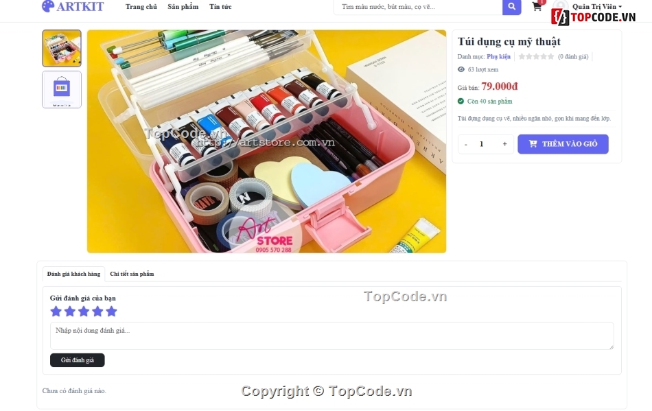 web bán dụng cụ,bán web,vẽ